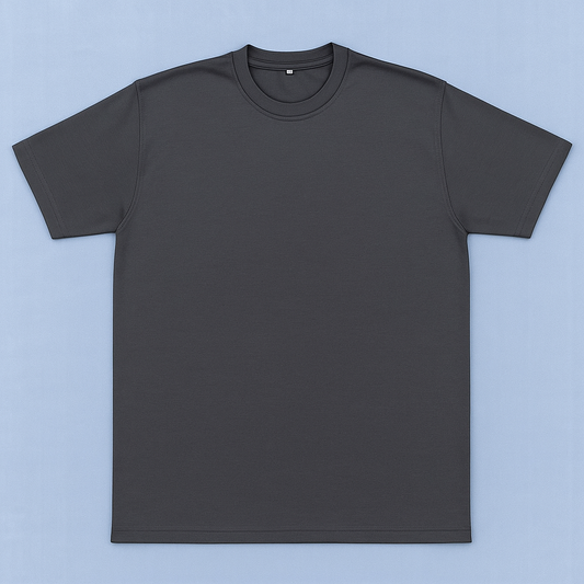 Crew Neck T-Shirt in Charcoal Grey