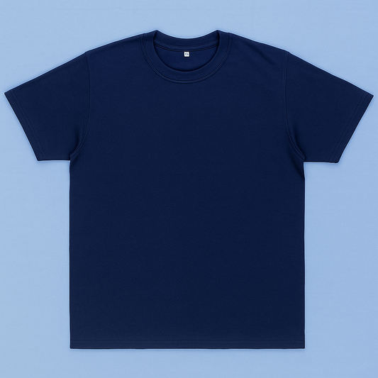 Crew Neck T-Shirt in Navy Blue